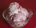 Cheesecake Ice Cream with Strawberries